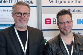 Jérôme Barré à gauche et Laurent Bourgitteau-Guiard à droite de lInstitut du Numérique Responsable